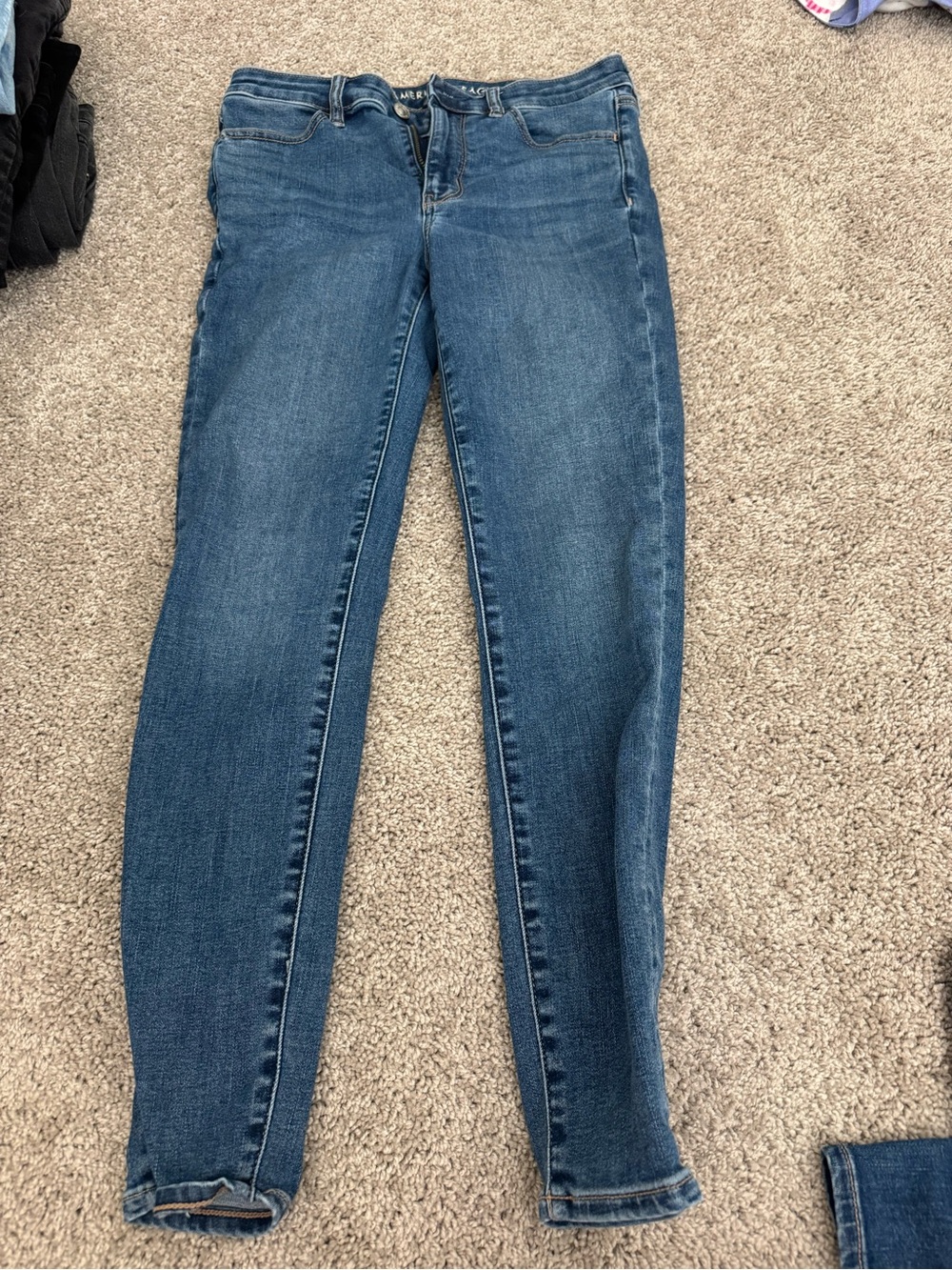 American Eagle Outfitters Dark Blue Skinny Jeans